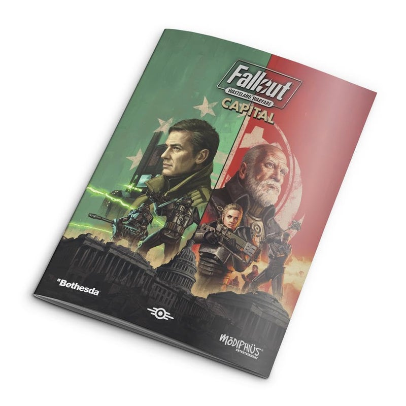 Modiphius Fallout Wasteland Warfare: Capital Rules Expansion - RPG Book & 135 New Cards, New Scenarios & Regions - Image 4